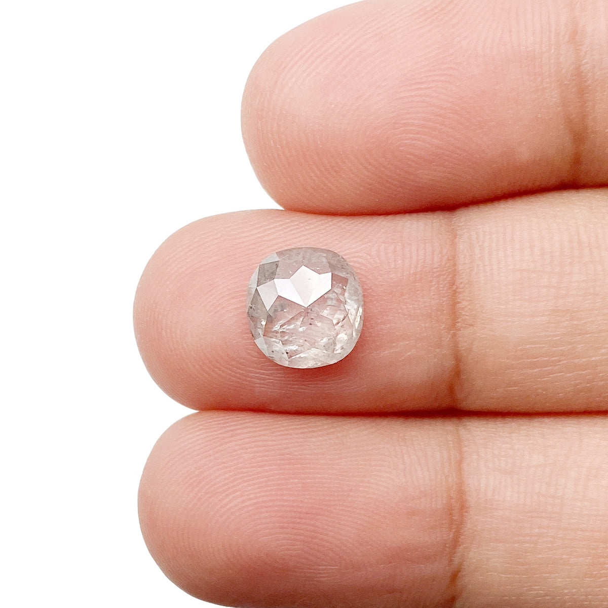 1.72ct | Rustic Cushion Shape Rose Cut Diamond - Modern Rustic Diamond