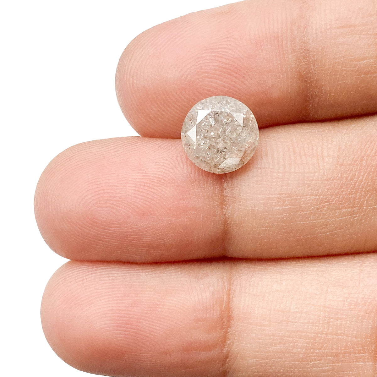 2.56ct | Rustic Round Shape Brilliant Cut Diamond - Modern Rustic Diamond
