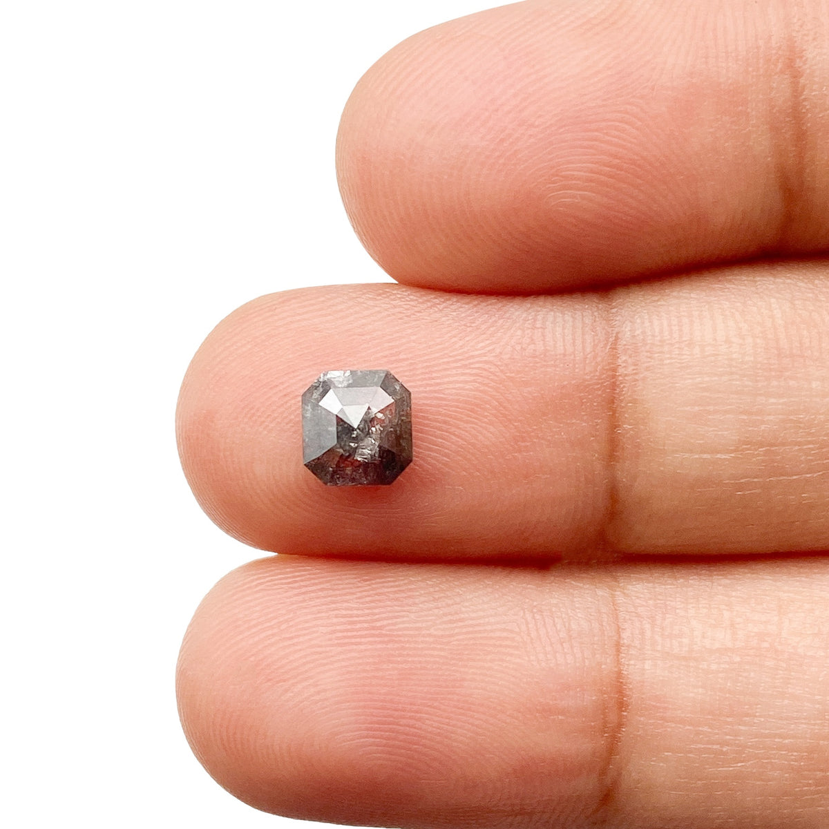 0.79ct | Rustic  Asscher Shape Step Cut Diamond - Modern Rustic Diamond