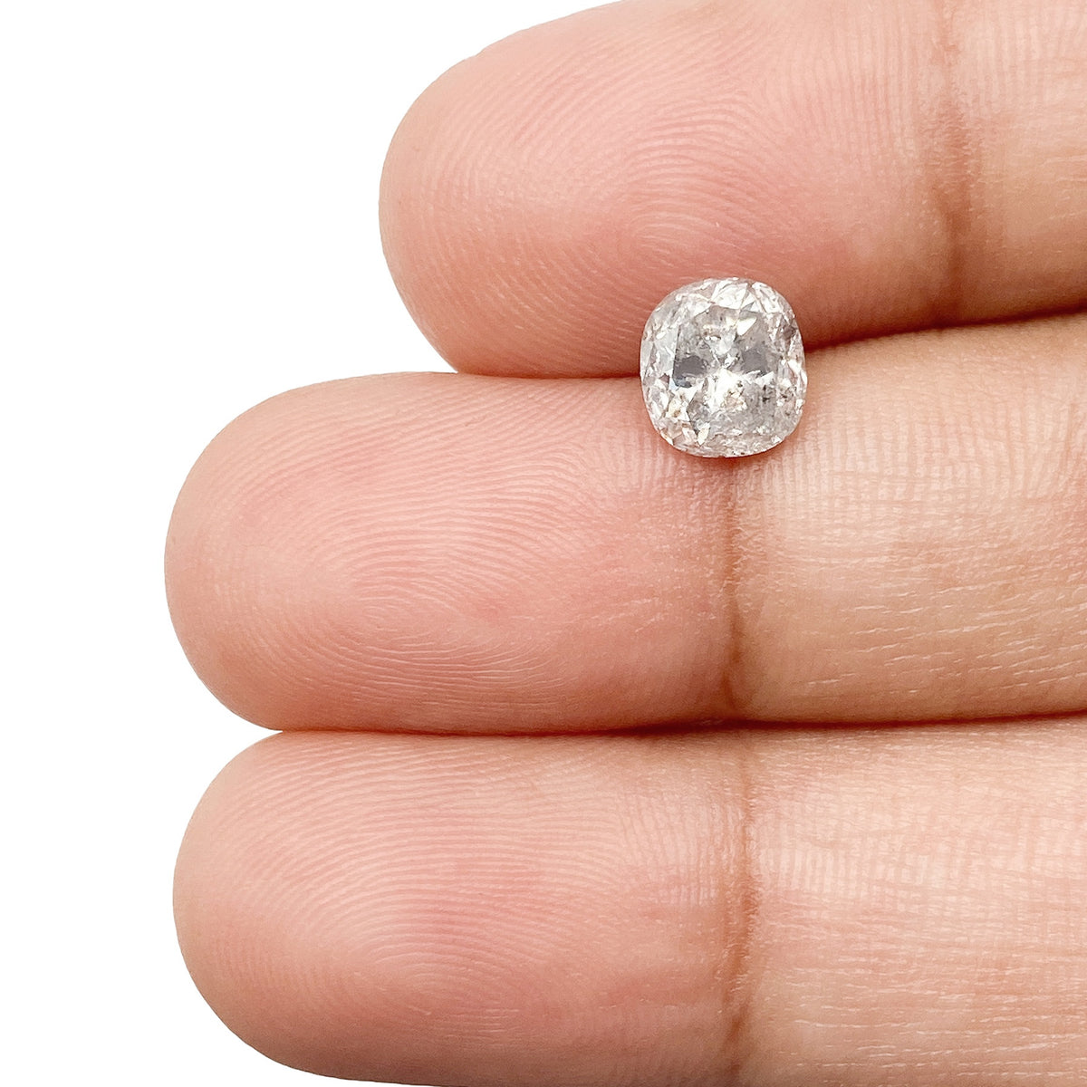 1.27ct | Rustic Cushion Shape Brilliant Cut Diamond - Modern Rustic Diamond