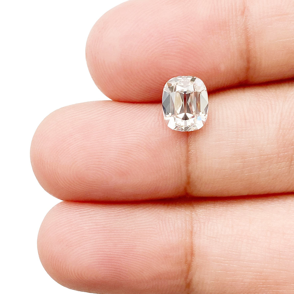 1.41ct | K/VS1 Cushion Shape Old Mine Cut Diamond (GIA) - Modern Rustic Diamond