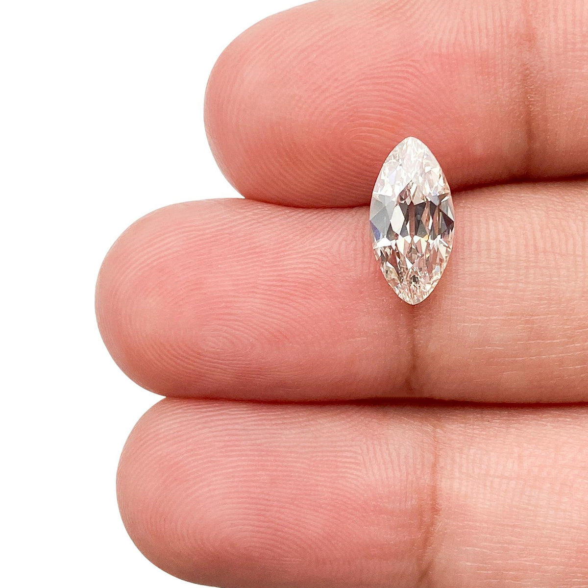 1.35ct | K/VS1 Marquise Shape Old Mine Cut Diamond (GIA) - Modern Rustic Diamond