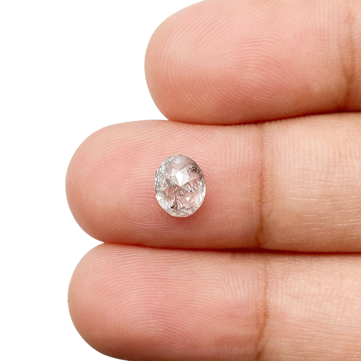 1.14ct | Rustic Oval Shape Rose Cut Diamond - Modern Rustic Diamond