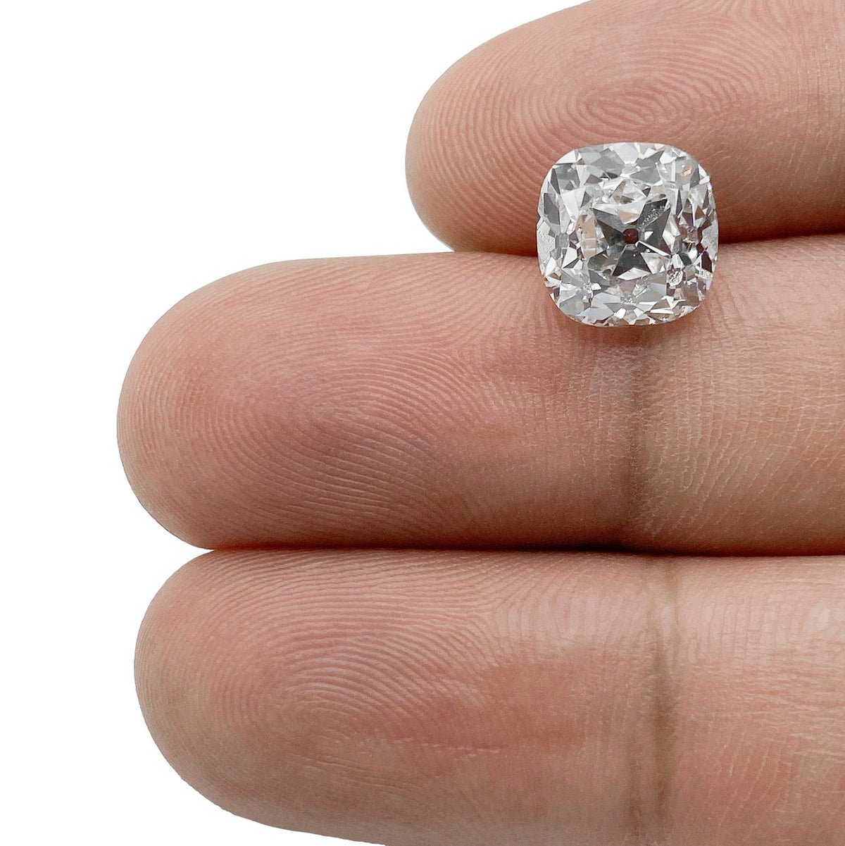 4.01ct | I/VS2 Cushion Shape Old Mine Cut Diamond (GIA) - Modern Rustic Diamond