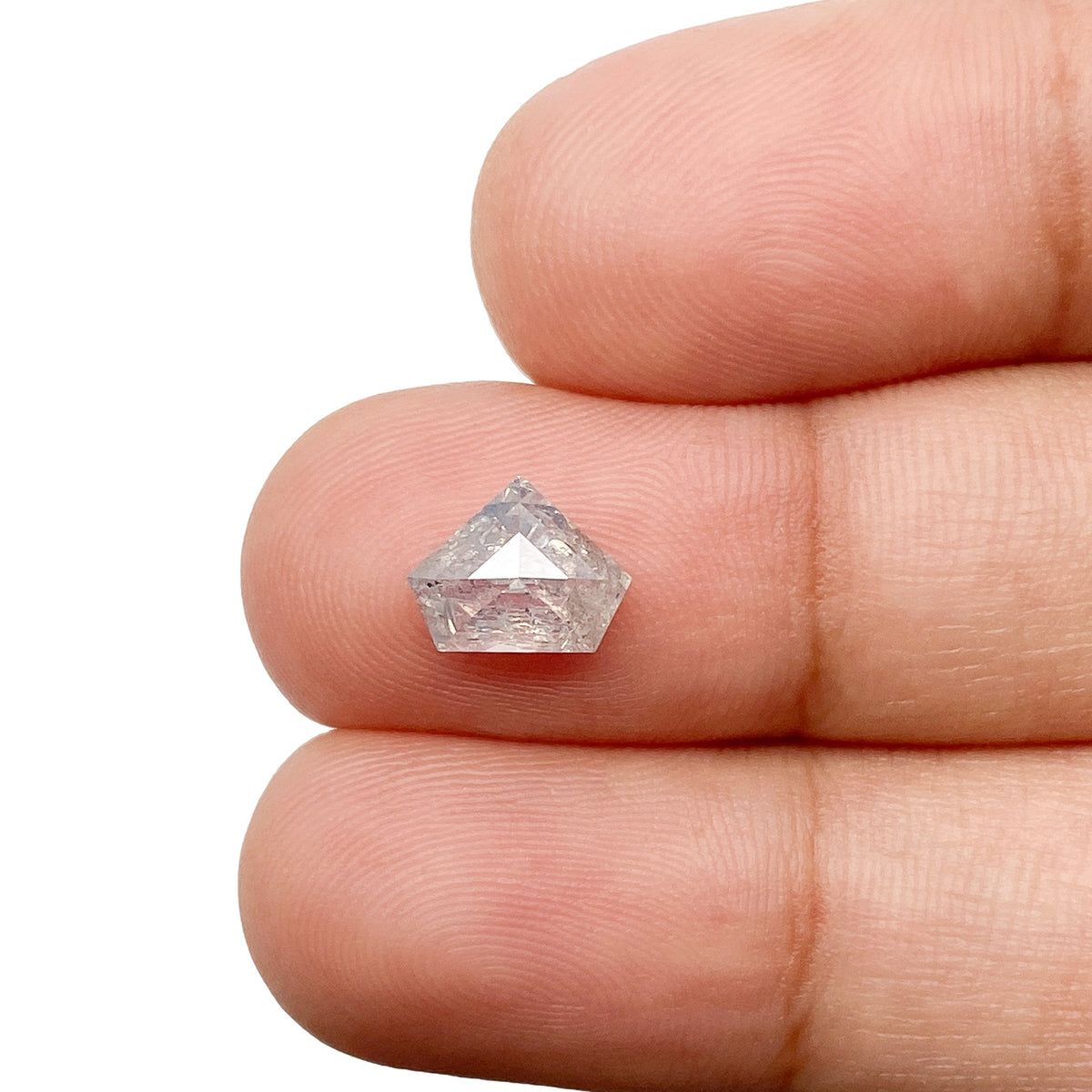1.40ct | Rustic Shield Shape Step Cut Diamond - Modern Rustic Diamond