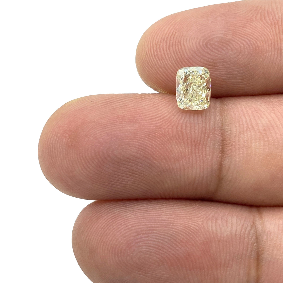 1.06ct | Light Color VS2 Cushion Shape Brilliant Cut Diamond - Modern Rustic Diamond