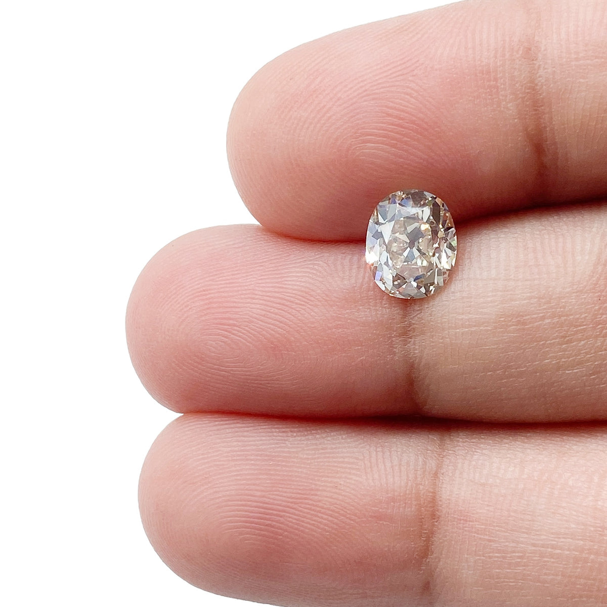 1.26ct | Champagne VVS Oval Shape Old Mine Cut Diamond - Modern Rustic Diamond