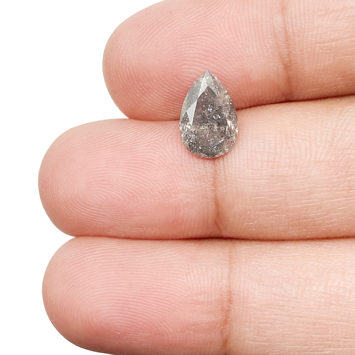1.59ct | Rustic Pear Shape Brilliant Cut Diamond - Modern Rustic Diamond