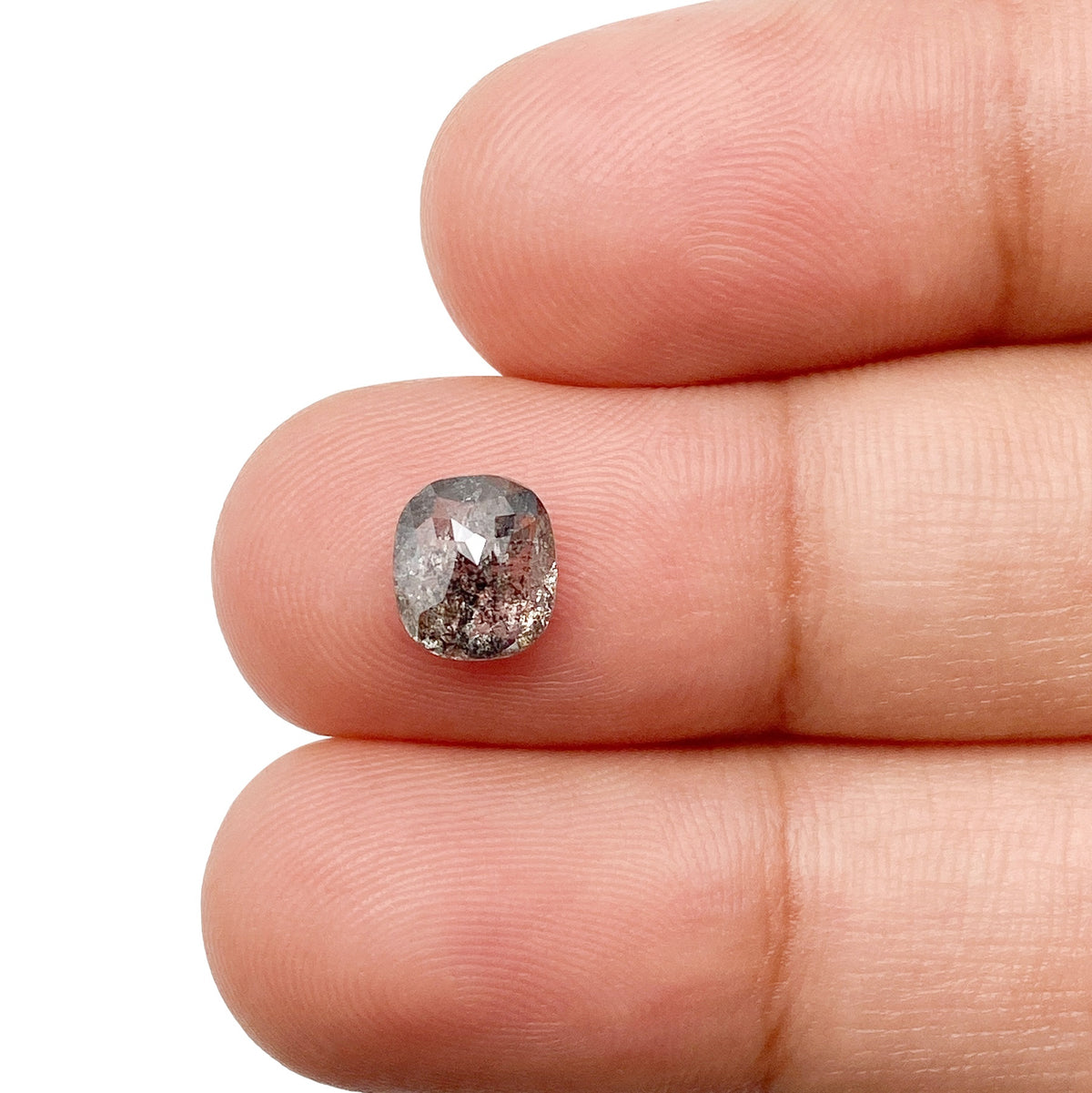 1.40ct | Rustic Cushion Shape Rose Cut Diamond - Modern Rustic Diamond