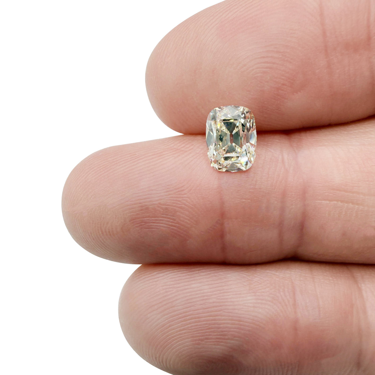 1.57ct | M/VS2 Cushion Shape Vintage Old Mine Cut Diamond (GIA) - Modern Rustic Diamond