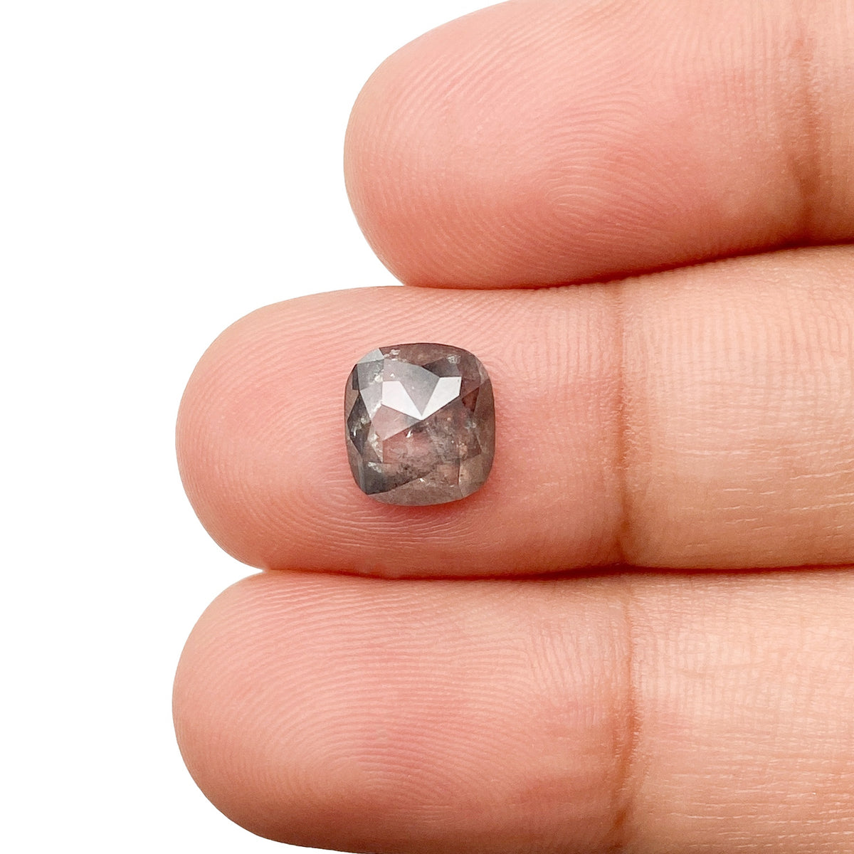 1.42ct | Rustic  Cushion Shape Rose Cut Diamond - Modern Rustic Diamond