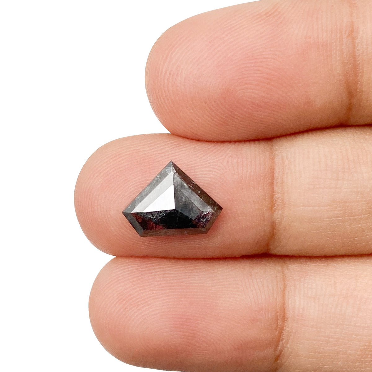 1.42ct | Rustic  Shield Shape Rose Cut Diamond - Modern Rustic Diamond