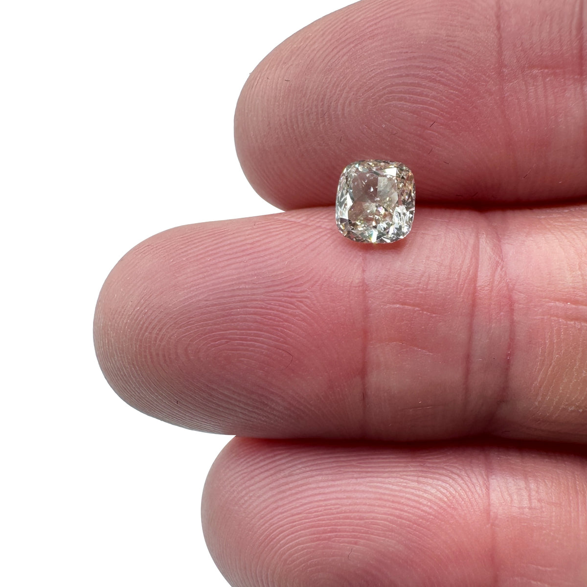 1.10ct | Light Brown VS Cushion Shape Brilliant Cut Diamond - Modern Rustic Diamond