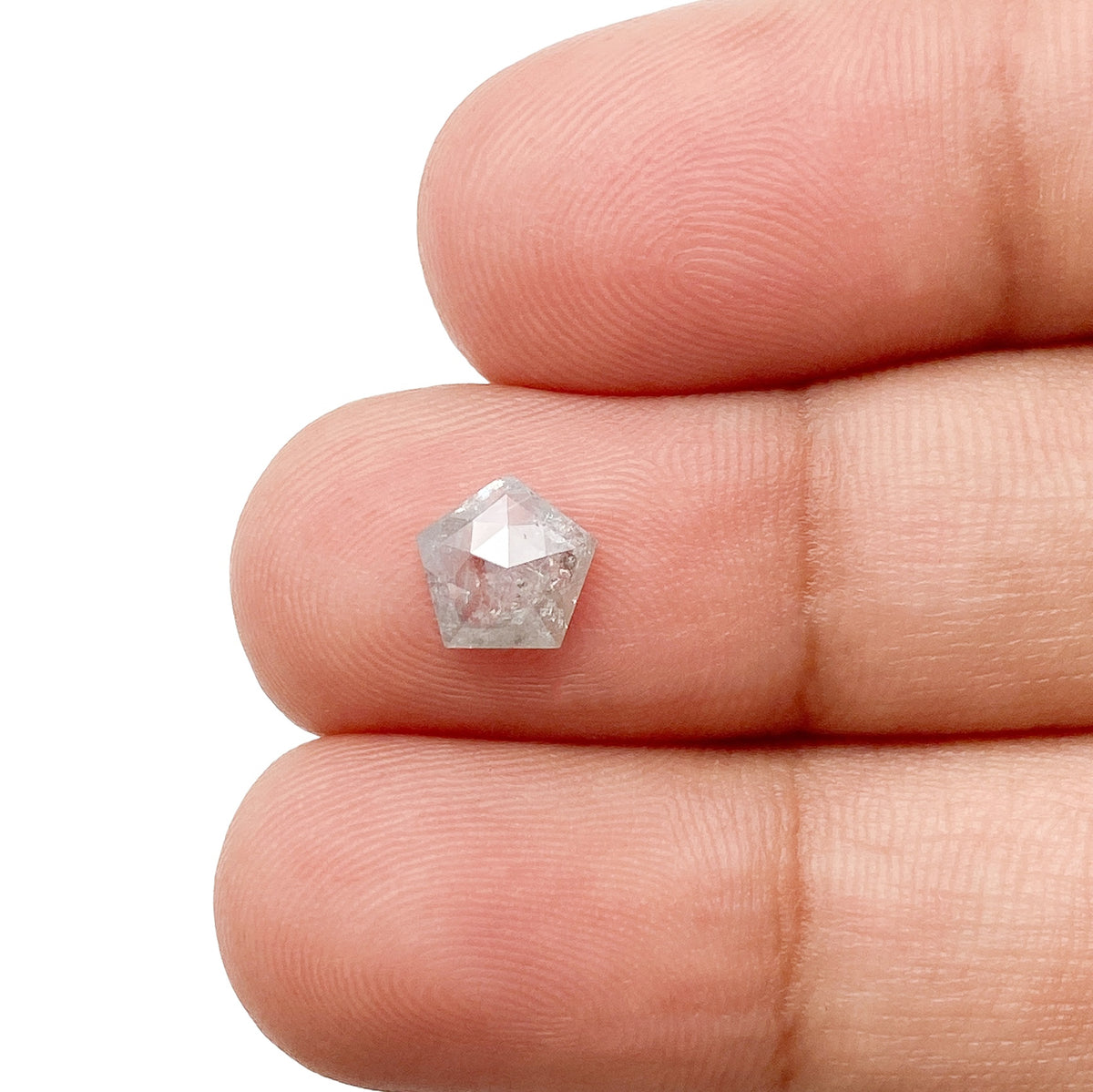 0.69ct | Rustic  Shield Shape Rose Cut Diamond - Modern Rustic Diamond