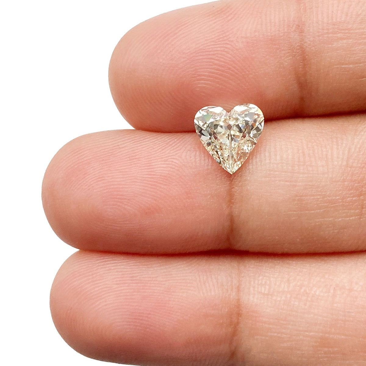 1.57ct | N/VVS2 Heart Shape Old Mine Cut Diamond (GIA) - Modern Rustic Diamond