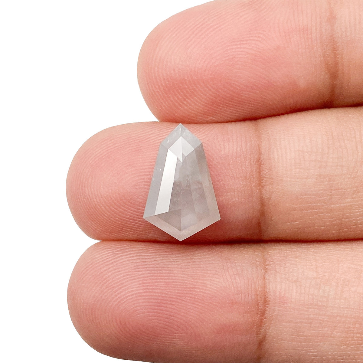 2.61ct | Rustic  Kite Shape Step Cut Diamond - Modern Rustic Diamond