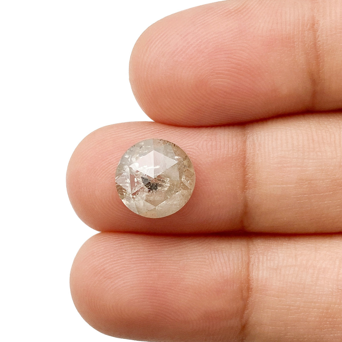 3.03ct | Rustic  Round Shape Rose Cut Diamond - Modern Rustic Diamond