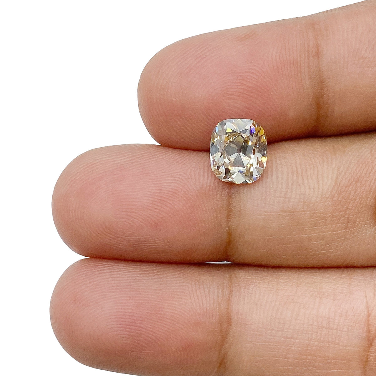 1.79ct | Champagne VS Cushion Shape Old Mine Cut Diamond - Modern Rustic Diamond