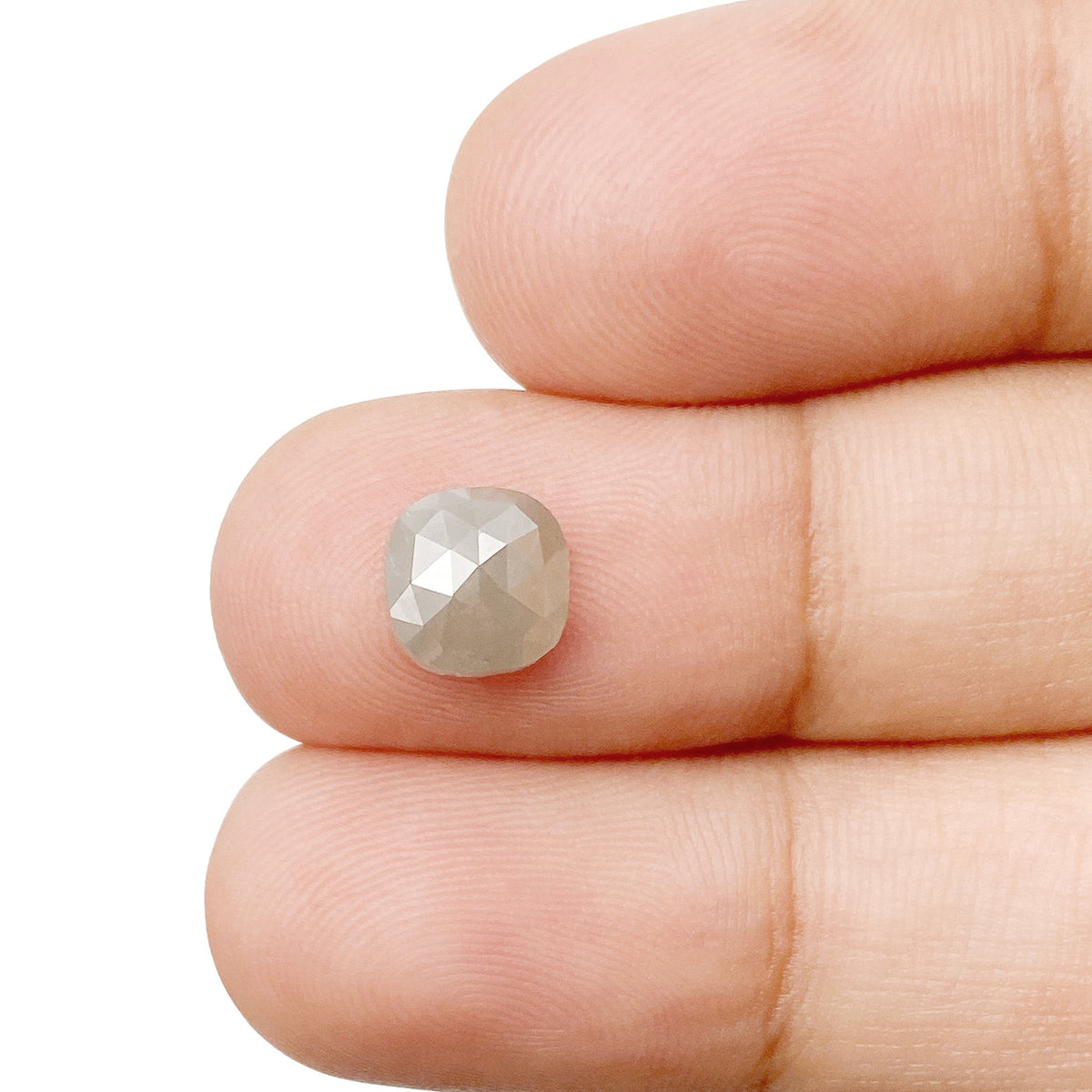 1.24ct | Rustic  Cushion Shape Rose Cut Diamond - Modern Rustic Diamond
