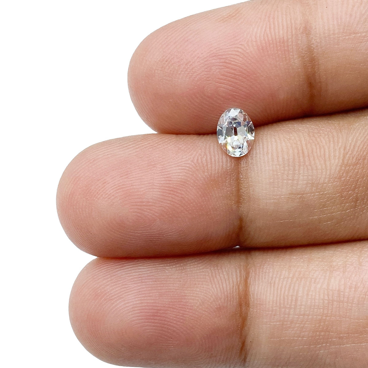 0.50ct | D-E/VVS Oval Shape Old Mine Cut Diamond - Modern Rustic Diamond