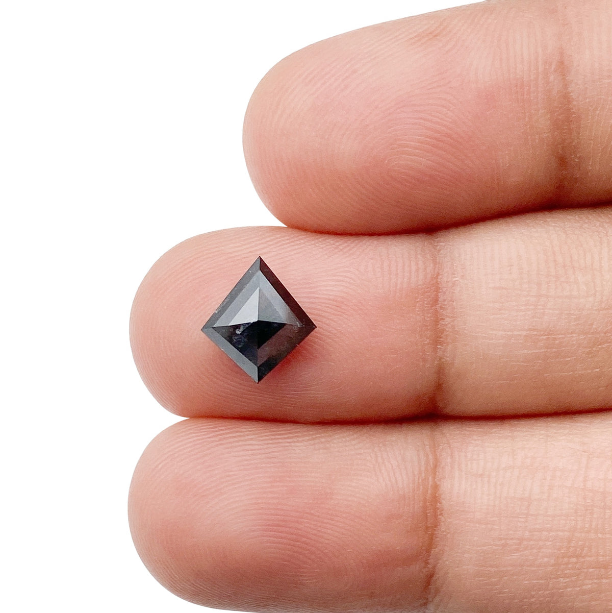 1.17ct | Salt &amp; Pepper Kite Shape Step Cut Diamond - Modern Rustic Diamond