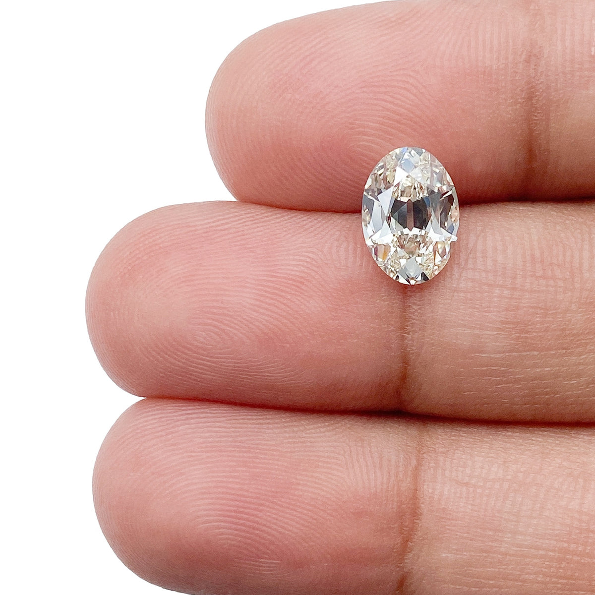1.52ct | L/VS2 Oval Shape Old Mine Cut Diamond (GIA) - Modern Rustic Diamond