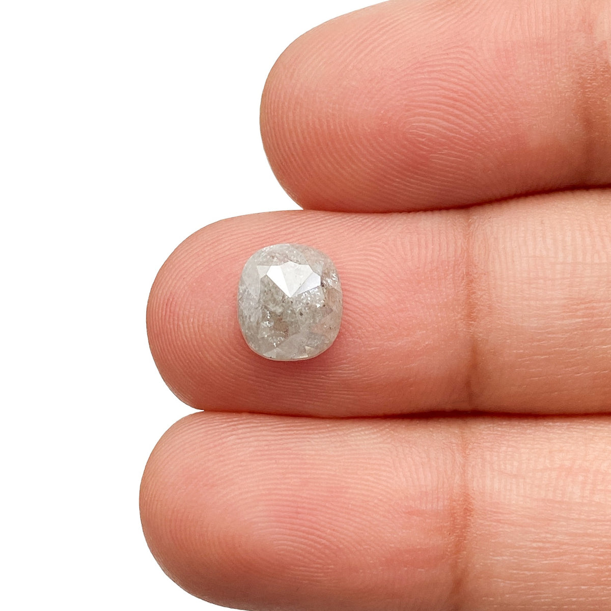 1.30ct | Rustic  Cushion Shape Rose Cut Diamond - Modern Rustic Diamond