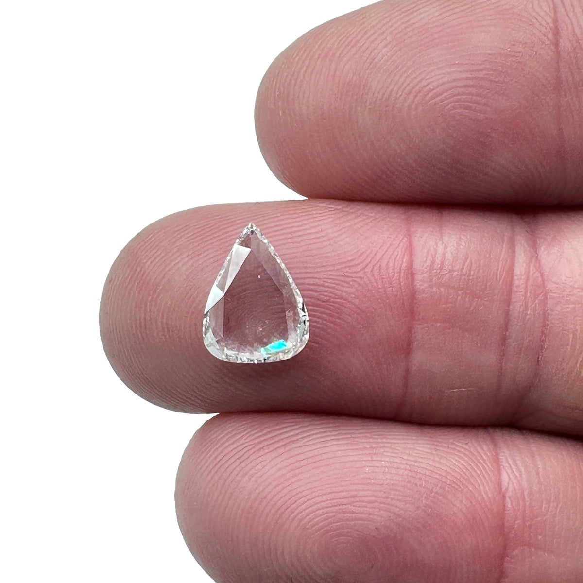 1.40ct | F/SI1 Pear Shape Rose Cut Diamond (GIA) - Modern Rustic Diamond