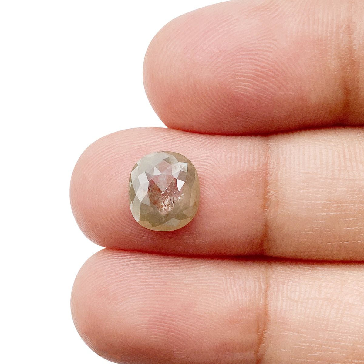 1.69ct | Rustic  Cushion Shape Rose Cut Diamond - Modern Rustic Diamond