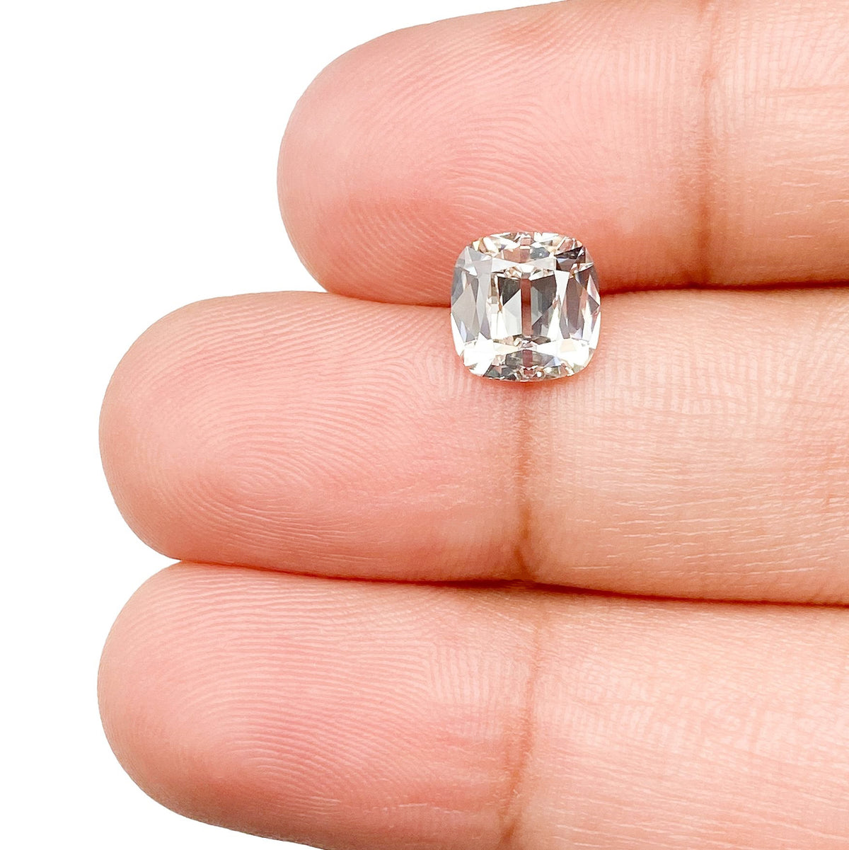 1.57ct | J/VS2 Cushion Shape Old Mine Cut Diamond (GIA) - Modern Rustic Diamond