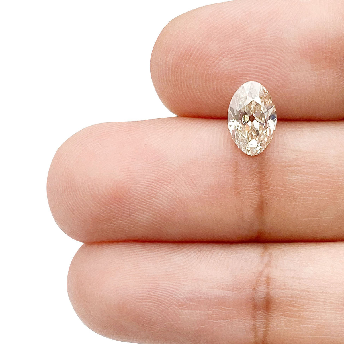 1.23ct | L/SI1 Oval Shape Old Mine Cut Diamond (GIA) - Modern Rustic Diamond