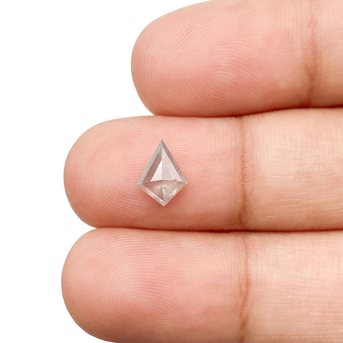 0.67ct | Rustic  Kite Shape Step Cut Diamond - Modern Rustic Diamond