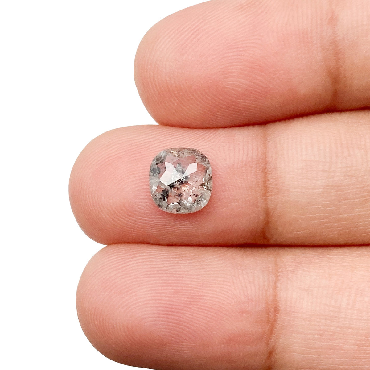 1.10ct | Rustic Cushion Shape Rose Cut Diamond - Modern Rustic Diamond