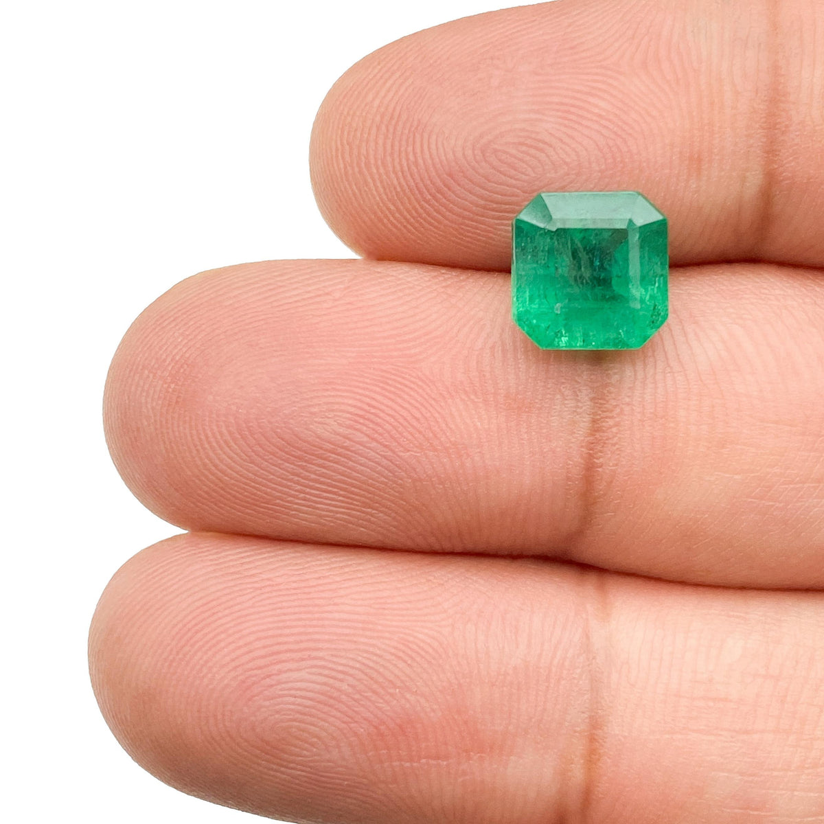 2.90ct | Green/ Asscher Shape Step Cut Diamond - Modern Rustic Diamond