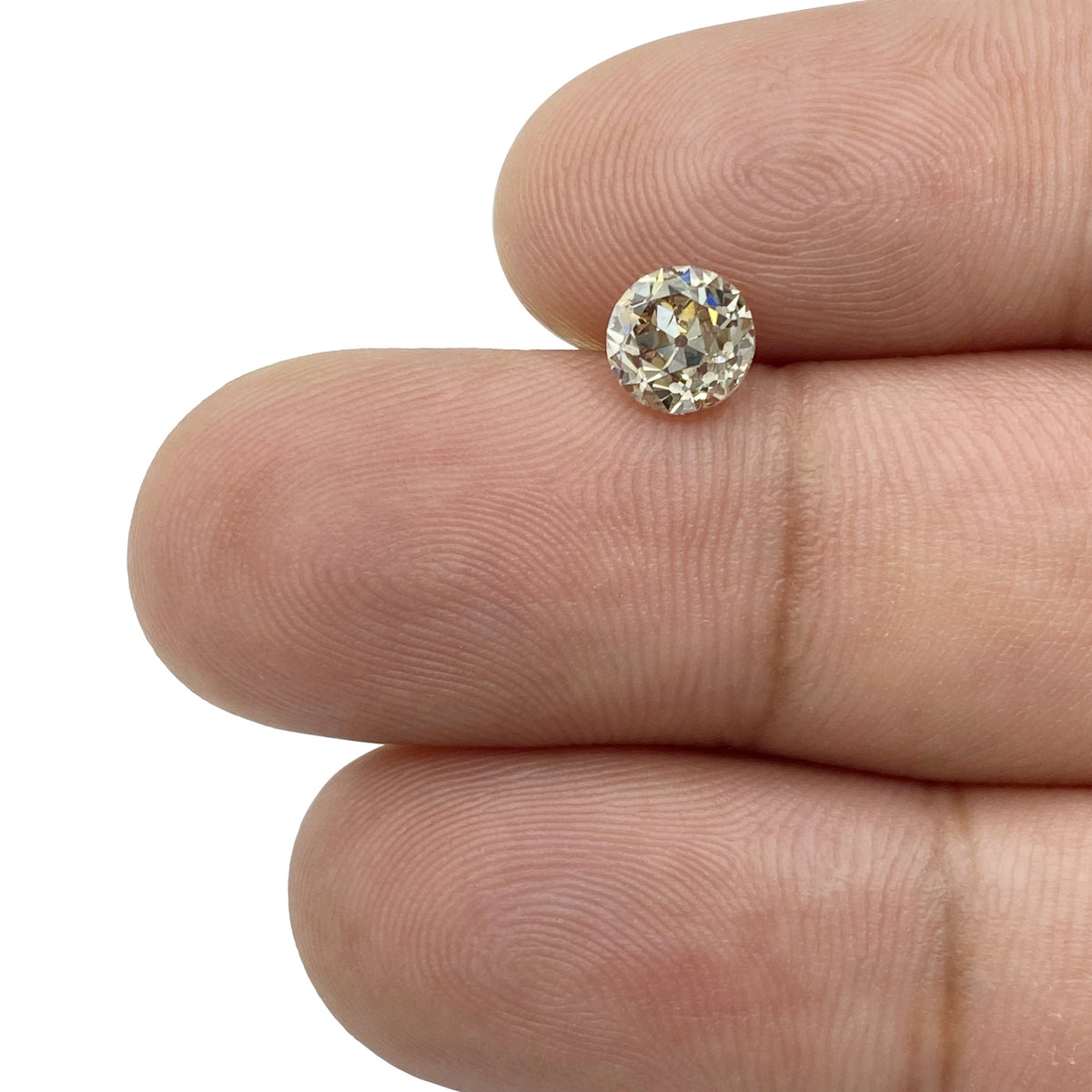 1.03ct | Champagne VS Round Shape Old European Cut Diamond - Modern Rustic Diamond
