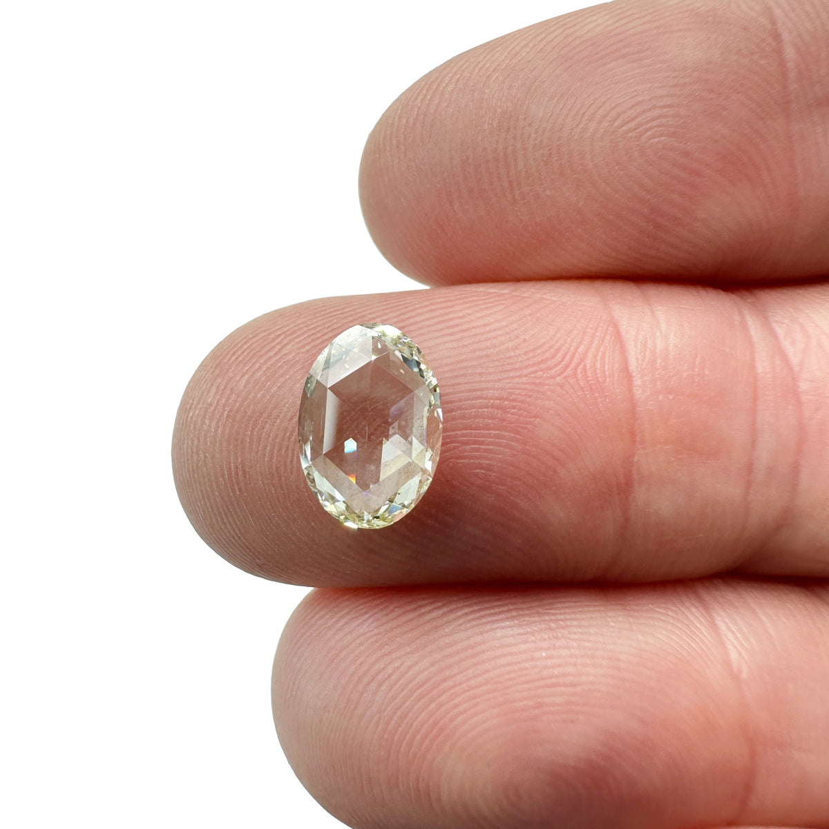 1.53ct | L/SI1 Oval Shape Rose Cut Diamond (GIA) - Modern Rustic Diamond