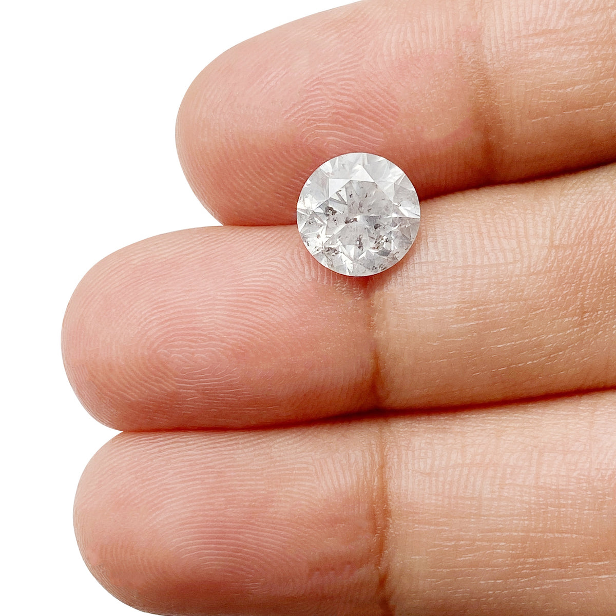 2.13ct | Rustic Round Shape Brilliant Cut Diamond - Modern Rustic Diamond