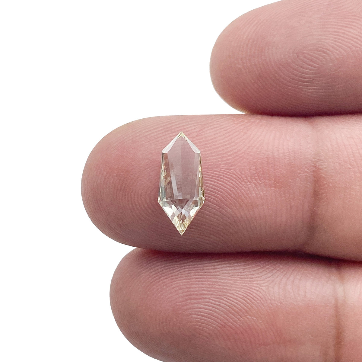 0.78ct | Champagne VVS Kite Shape Step Cut Diamond - Modern Rustic Diamond