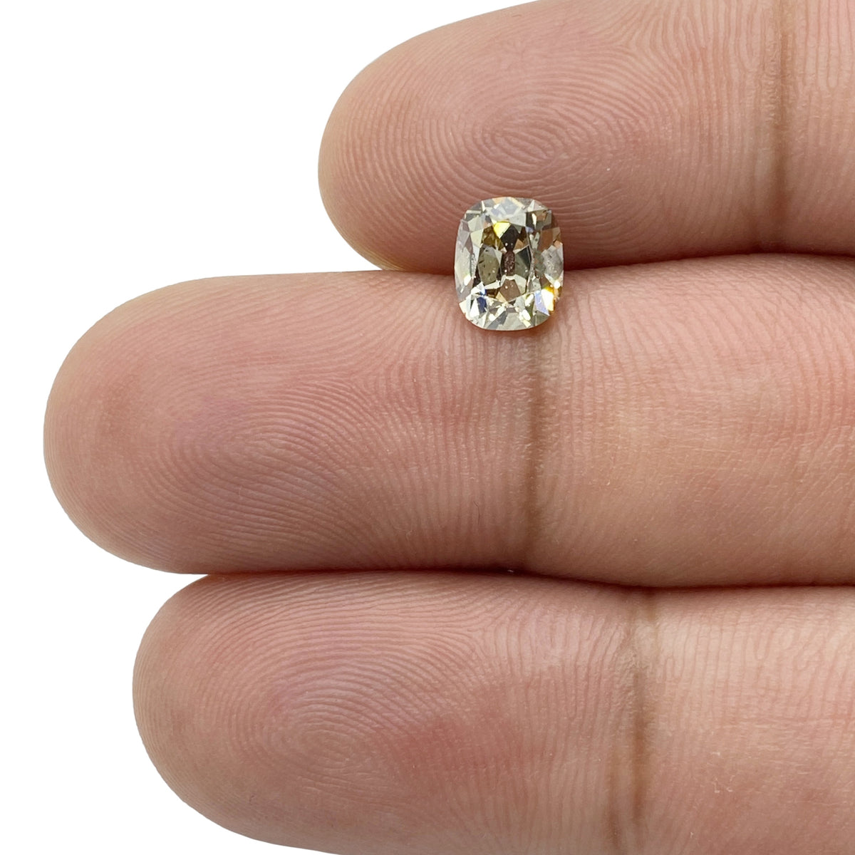 1.16ct | Champagne SI Cushion Shape Old Mine Cut Diamond - Modern Rustic Diamond