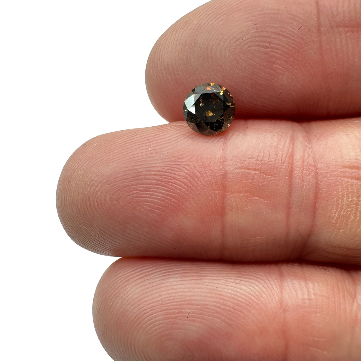 1.01ct | Cognac SI Round Shape Brilliant Cut Diamond - Modern Rustic Diamond
