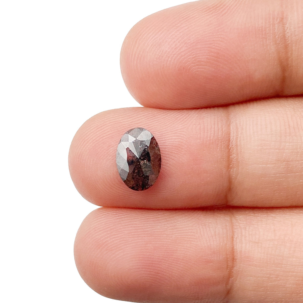 0.86ct | Rustic  Oval Shape Rose Cut Diamond - Modern Rustic Diamond