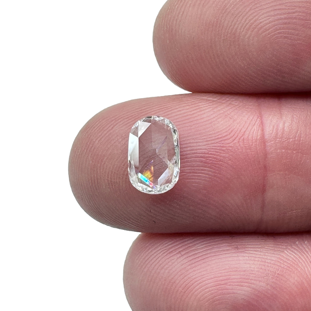 1.01ct | E/VS2 Oval Shape Rose Cut Diamond (GIA) - Modern Rustic Diamond