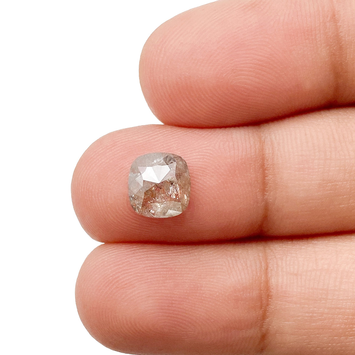 1.30ct | Rustic  Cushion Shape Rose Cut Diamond - Modern Rustic Diamond