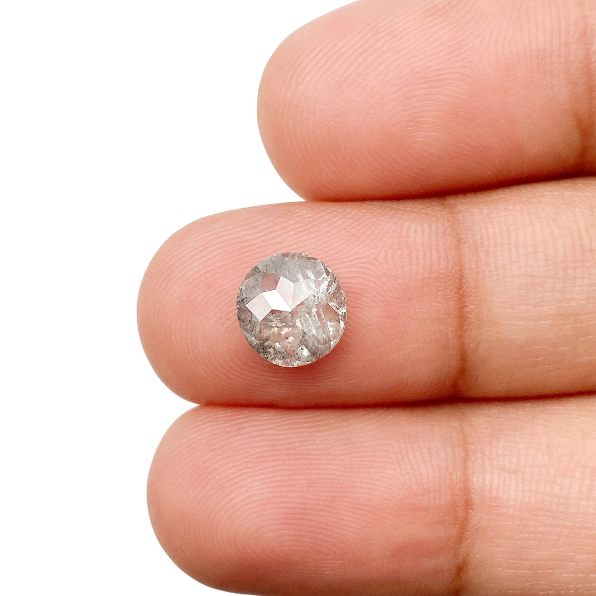 1.62ct | Rustic Round Shape Rose Cut Diamond - Modern Rustic Diamond