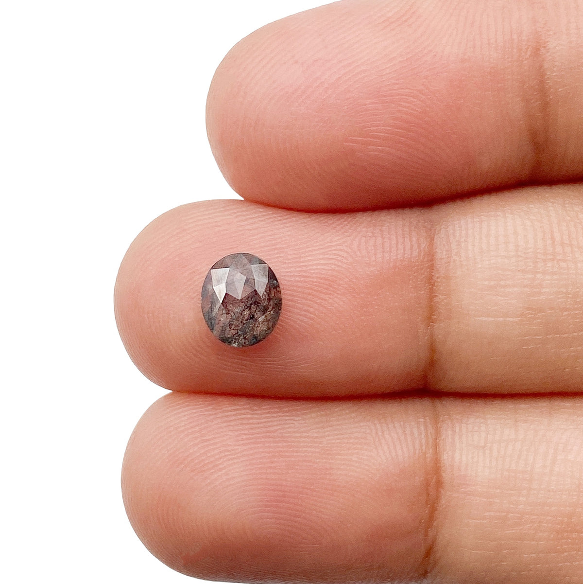 0.96ct | Rustic  Oval Shape Rose Cut Diamond - Modern Rustic Diamond