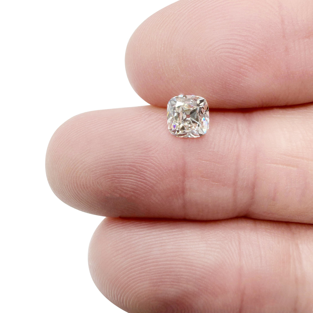 1.08ct | L/VS2 Cushion Shape Old Mine Cut Diamond (GIA) - Modern Rustic Diamond