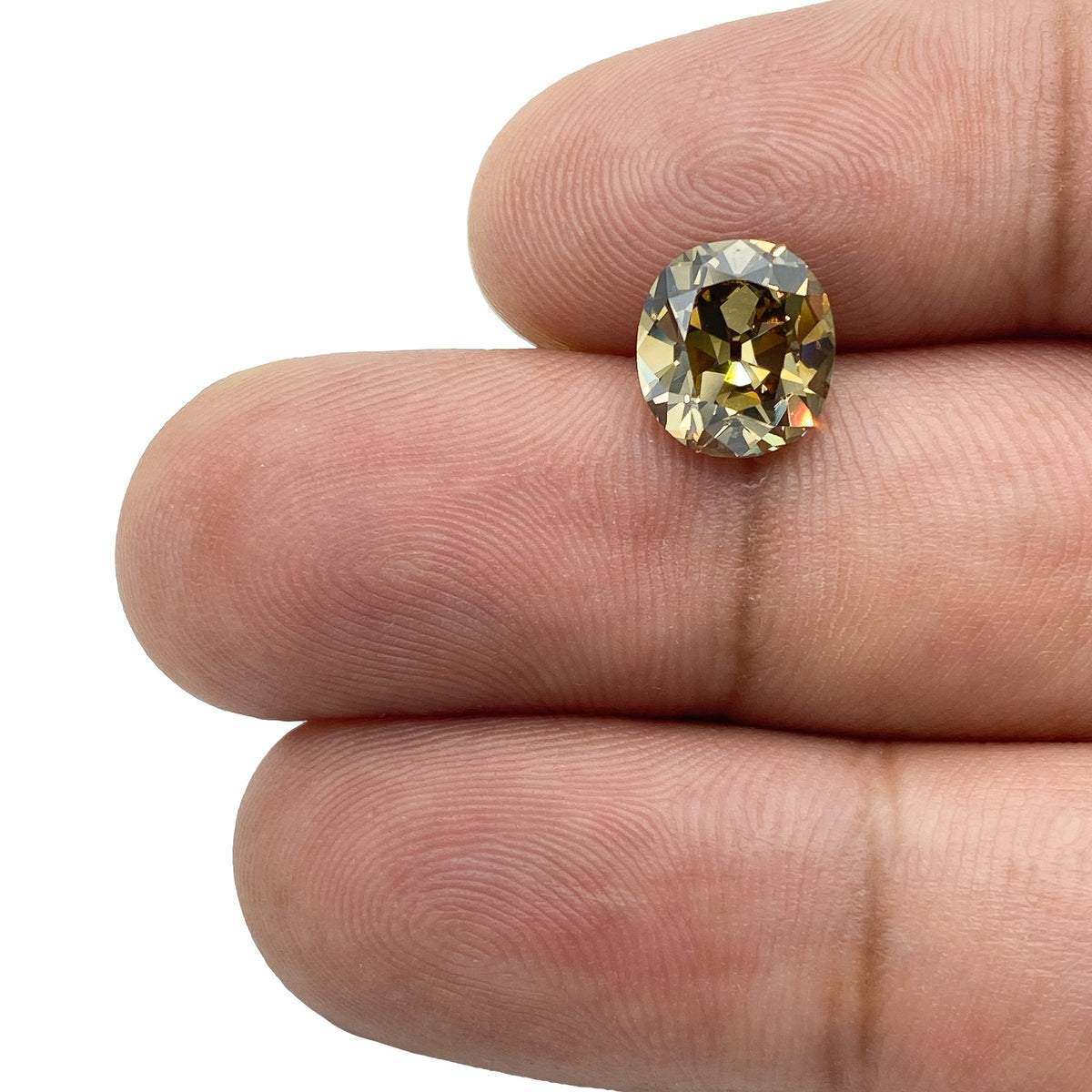 2.76ct | Champagne VVS Cushion Shape Old Mine Cut Diamond - Modern Rustic Diamond