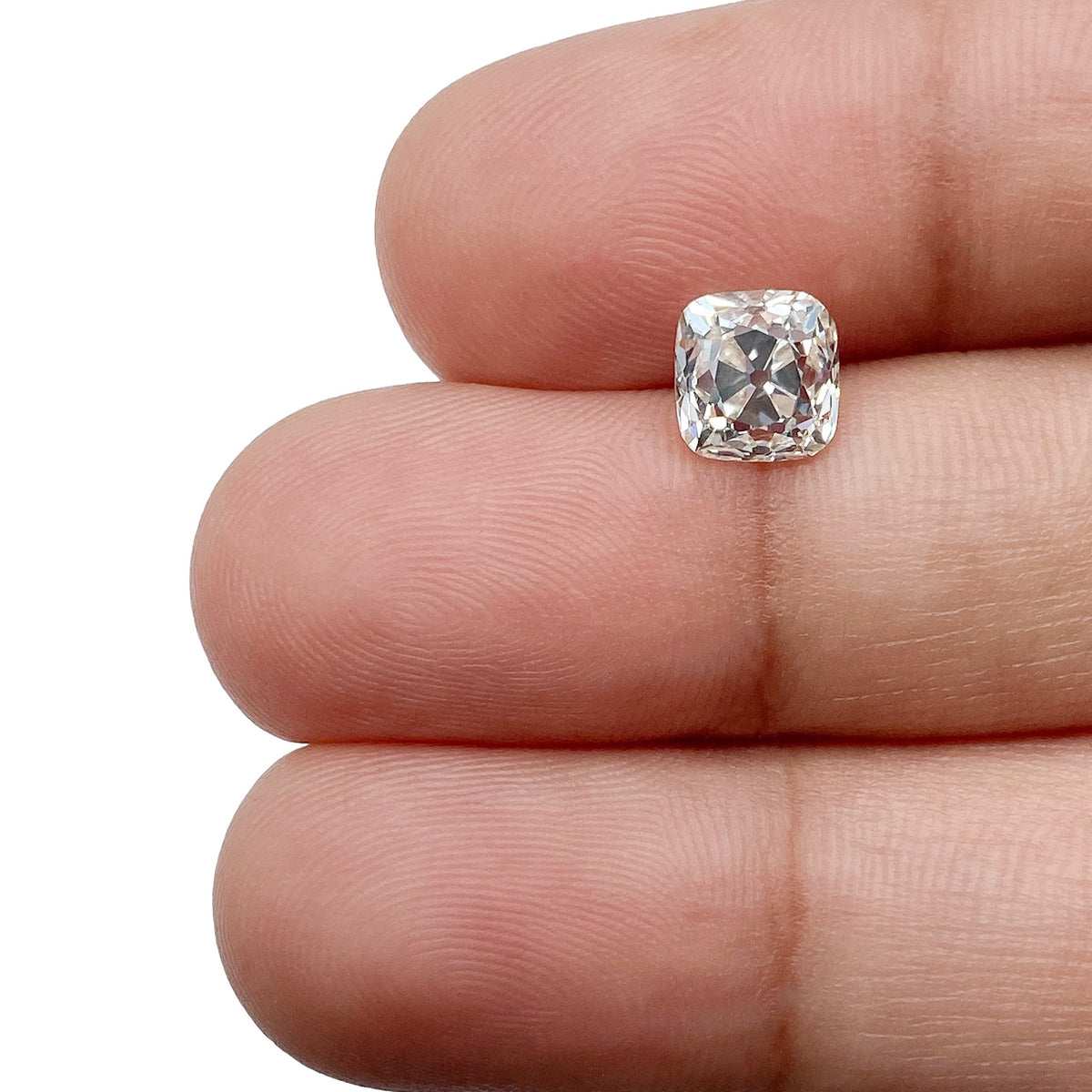 1.51ct | L/VS2 Cushion Shape Old Mine Cut Diamond (GIA) - Modern Rustic Diamond