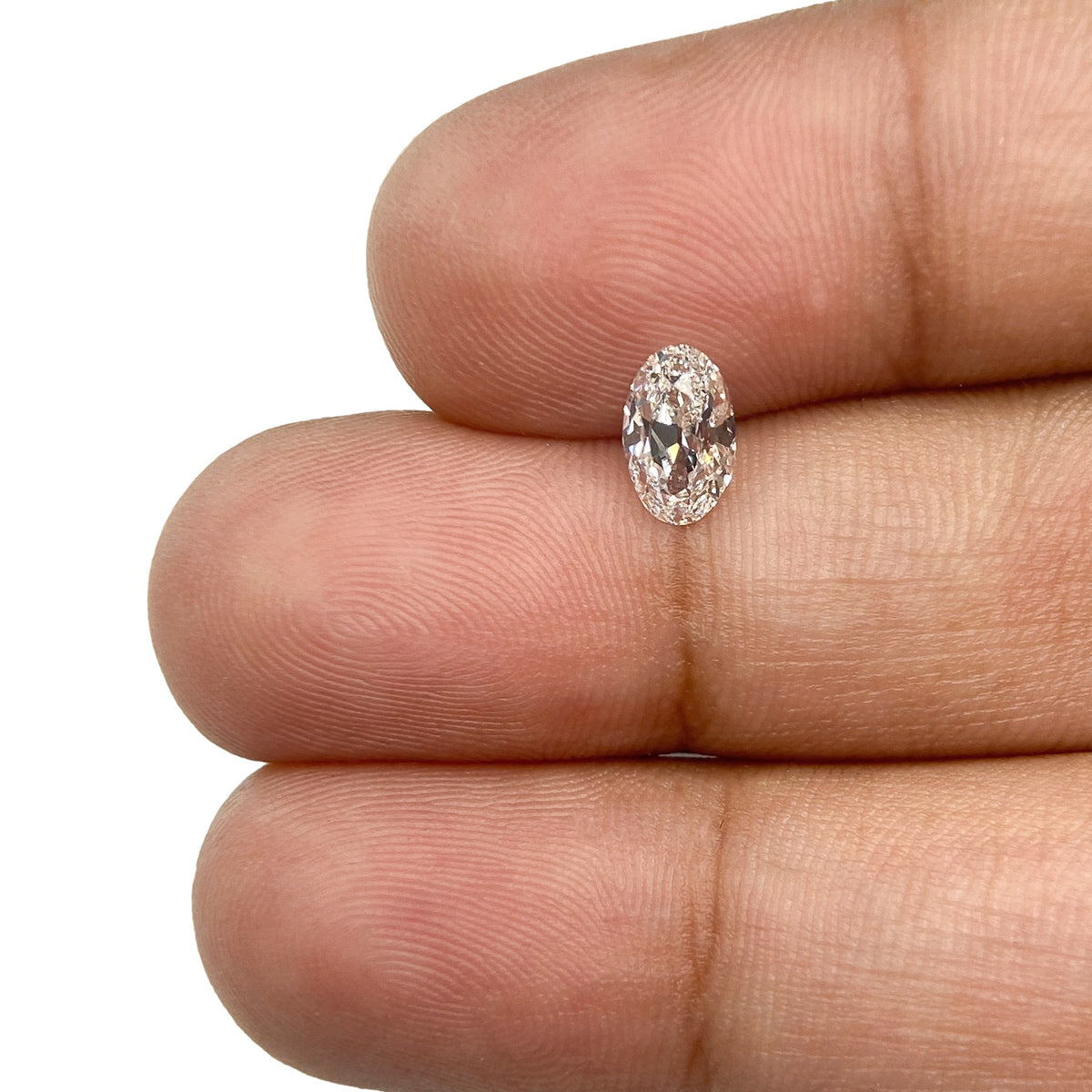 0.62ct | F/VVS2 Oval Shape Old Mine Cut Diamond (GIA) - Modern Rustic Diamond