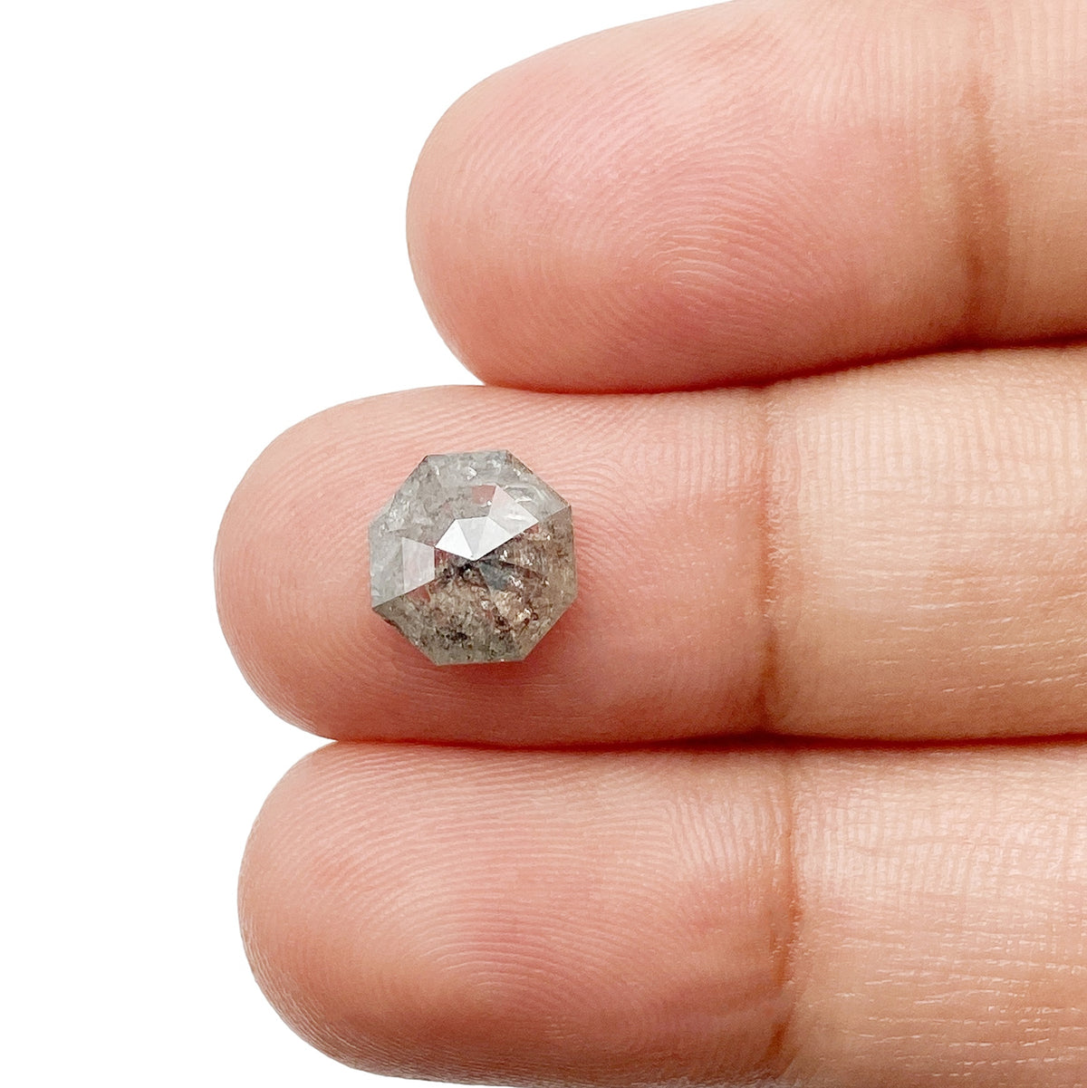 2.01ct | Rustic  Octagonal Shape Step Cut Diamond - Modern Rustic Diamond